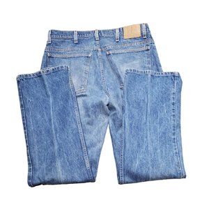 Plain Pockets Jeans Men Size 36x32 Blue Bootcut Work Denim  Made in USA Vintage